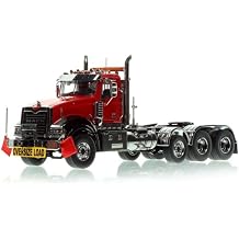 150 for Mack for Titan Tri-axle for Heavy Haul Replicas Black Red Model