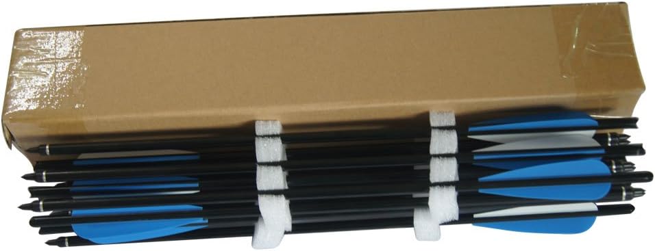 Archery Hunting Arrows Aluminum Crossbow Arrows Bolts Pack of 12