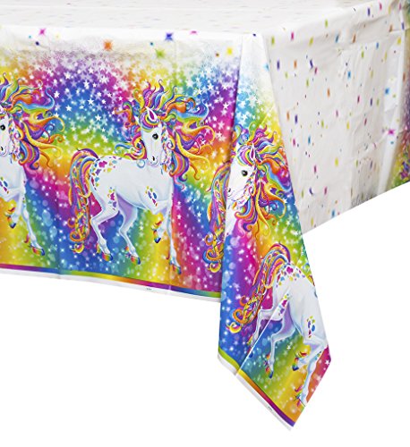 Rainbow Majesty by Lisa Frank Plastic Tablecloth, 84