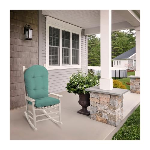 Arden Outdoor Tufted Adirondack Chair Cushion, 21.5x48, Seafoam Green