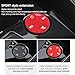 BETTERHUMZ Compatible with Audi A3 8Y S3 RS3 Sportback 2021-2025 Center Console Multimedia Button Sticker for Alcantara Volume Adjust Trim Interior Molding Accessories (Suede Red)
