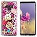 Samsung Galaxy Note 9 Case, Mavis's Diary Full Edge 3D Handmade Luxury Bling Crytal Fashion Design Shiny Gem Pearl Rhinestone Diamond Clear Hard Protective Plastic PC Cover Crown Castle