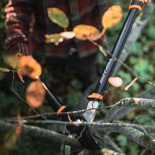 Image of Fiskars Bypass Lopper, Lightweight Tree Pruning Tool, Rust Resistant and Low Friction Coating, SoftGrip Handle Control with Shock-Absorbing System, 24 inch
