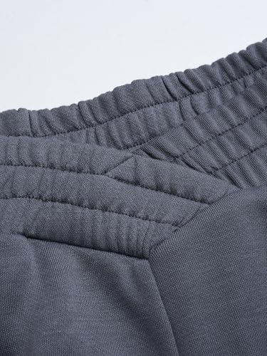 CIDER Mid Rise Solid Pleated Elastic Waist Wide Leg Trousers2