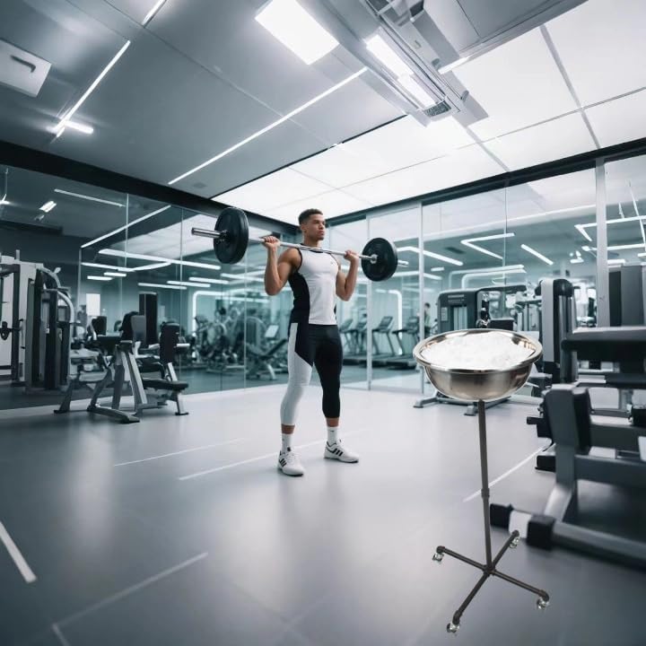 Miniatura 2 de Soporte de tiza de gimnasio portátil, cuenco de tiza independiente, polea de banda para gimnasio, soporte para tiza de gimnasio (negro)