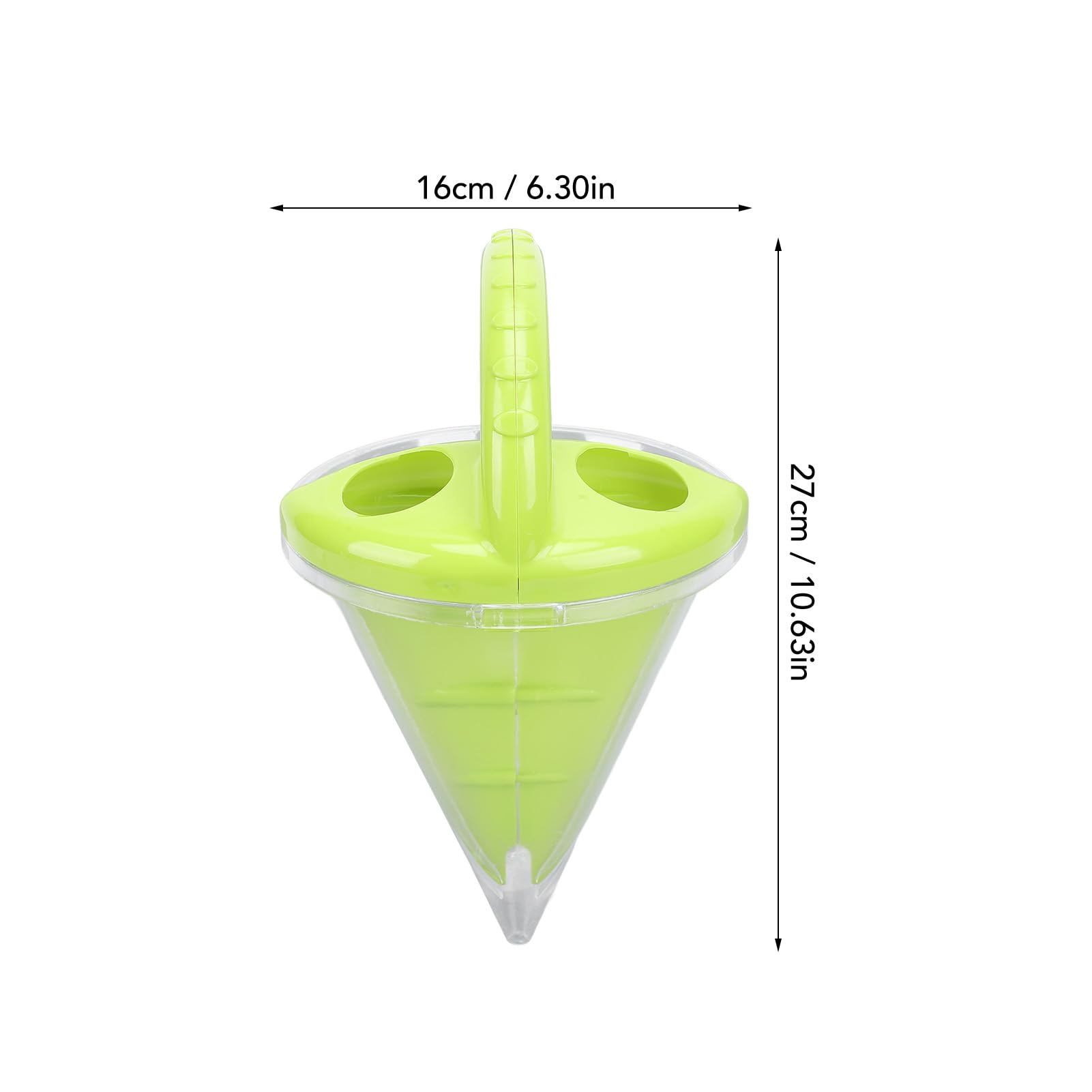 Entonnoir de Sable, Jouet de Plage, Outil de Construction de Château de Sable, Entonnoir de Déversement pour Enfants avec Matériau PP 16x16x27cm, Jeu D'aventure Sensorielle (Vert)