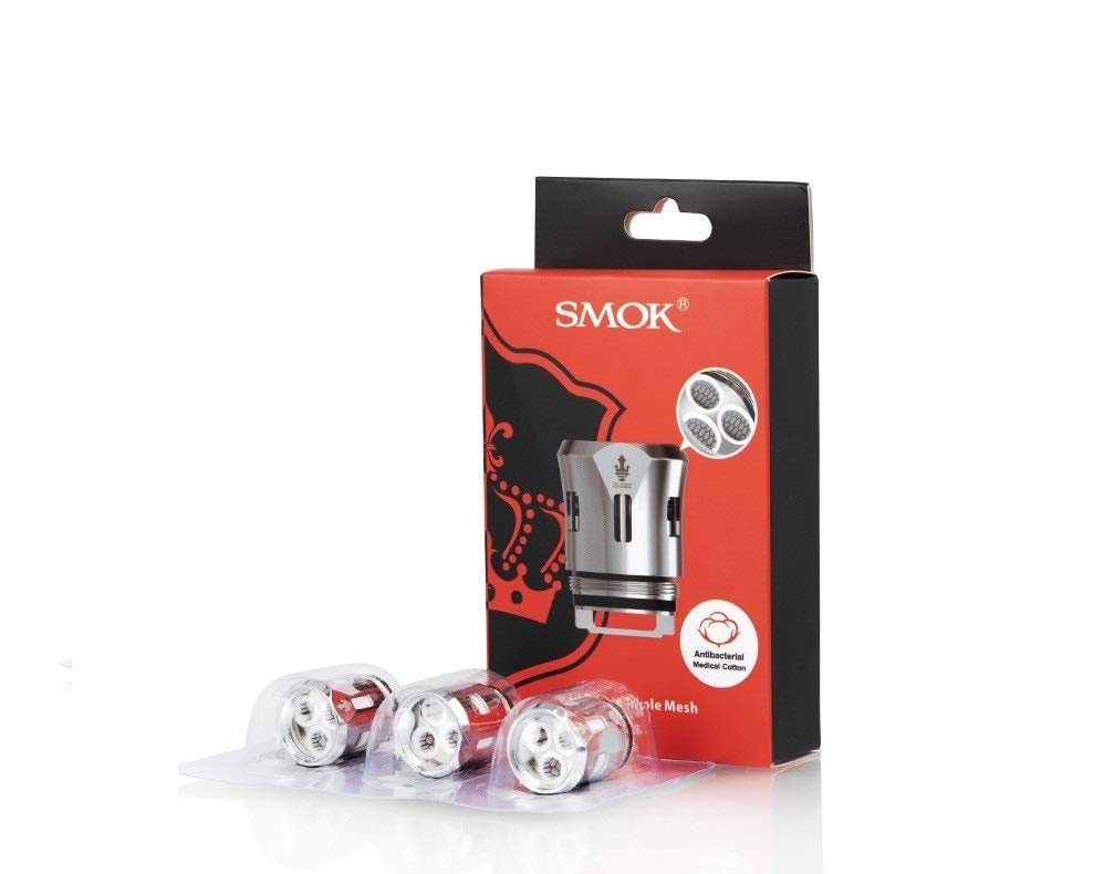 SMOKV12 Prince Triple Mesh 3 Coils 0.15 ohm: Intense Flavor and Massive Clouds for Ultimate Vaping Satisfaction (Pack of 3) Works With X-Priv Kit, Stick P-25 Kit, TFV12 P-Tank No Nicotine