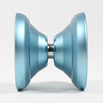 Zillion Yo-Yo - Monometal - Large Diameter and Wide Bodied YoYo (Light Blue Yellow Splash)
