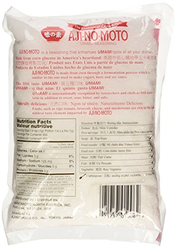 Aji No Moto Ajinomoto Monosodium Glutamate Umami Seasoning 454g / 1LB /  16oz HALAL