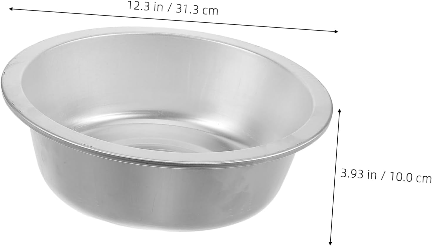 Elegant Aluminum Bowl Large Kitchen Bowl for Vegetable Washing for Food Prep Multi-function Household Use