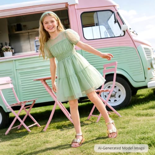 Image of Felix & Flora Toddler Girl Sandals - Little Girl Easter Dress Shoes Lightweight Open Toe Beach Holiday Flats