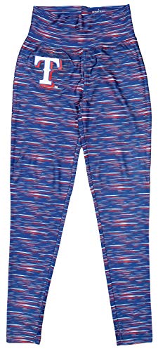 Zubaz MLB Women's Space Dye Legging, Texas Rangers, Small