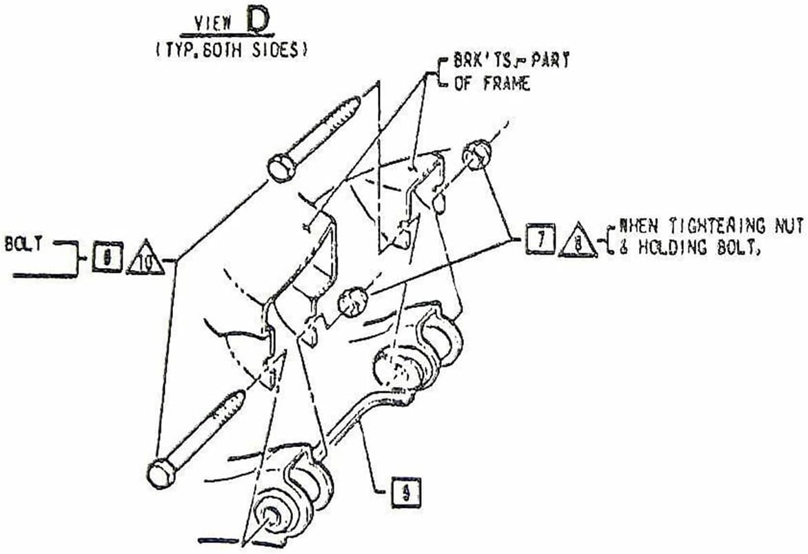Inline Tube Compatible with 1964-74 GM Control Arm To Frame Bolts And Nuts 20pc