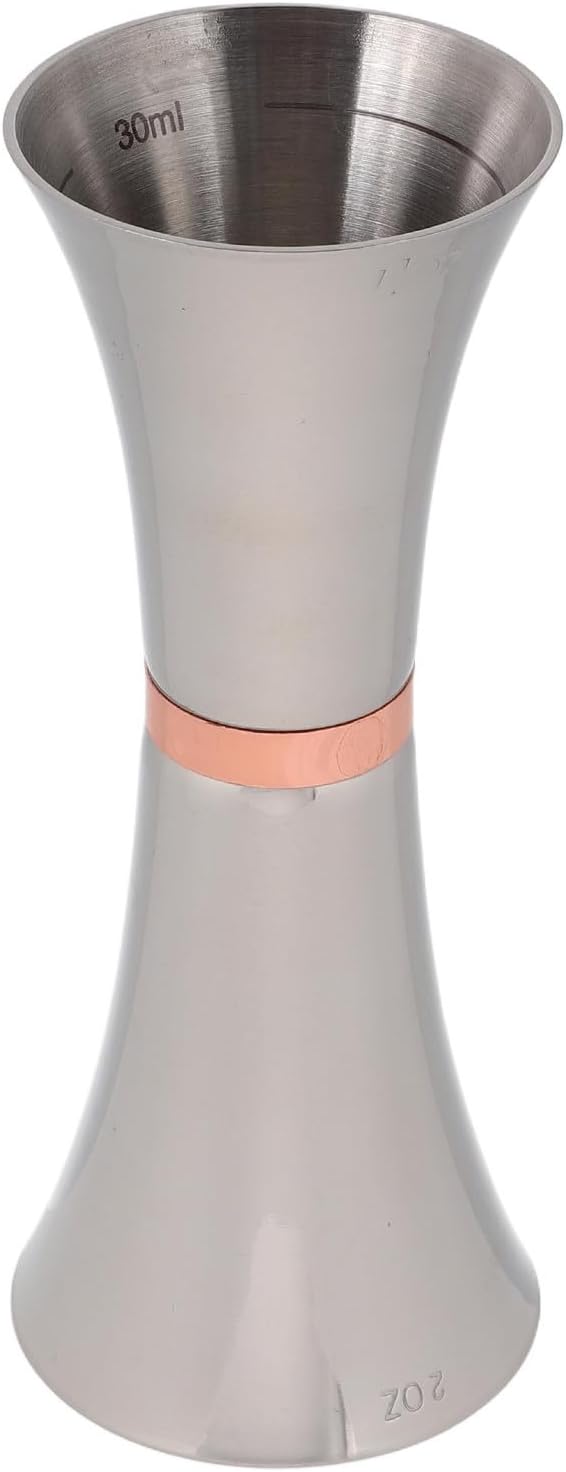 Generic Stainless Steel Double-headed Cocktail Jigger with 45ml and 60ml Capacity, Dishwasher Safe Mini Measuring Cup for Liquids and Spirits, Elegant Hourglass Design for Home Bar