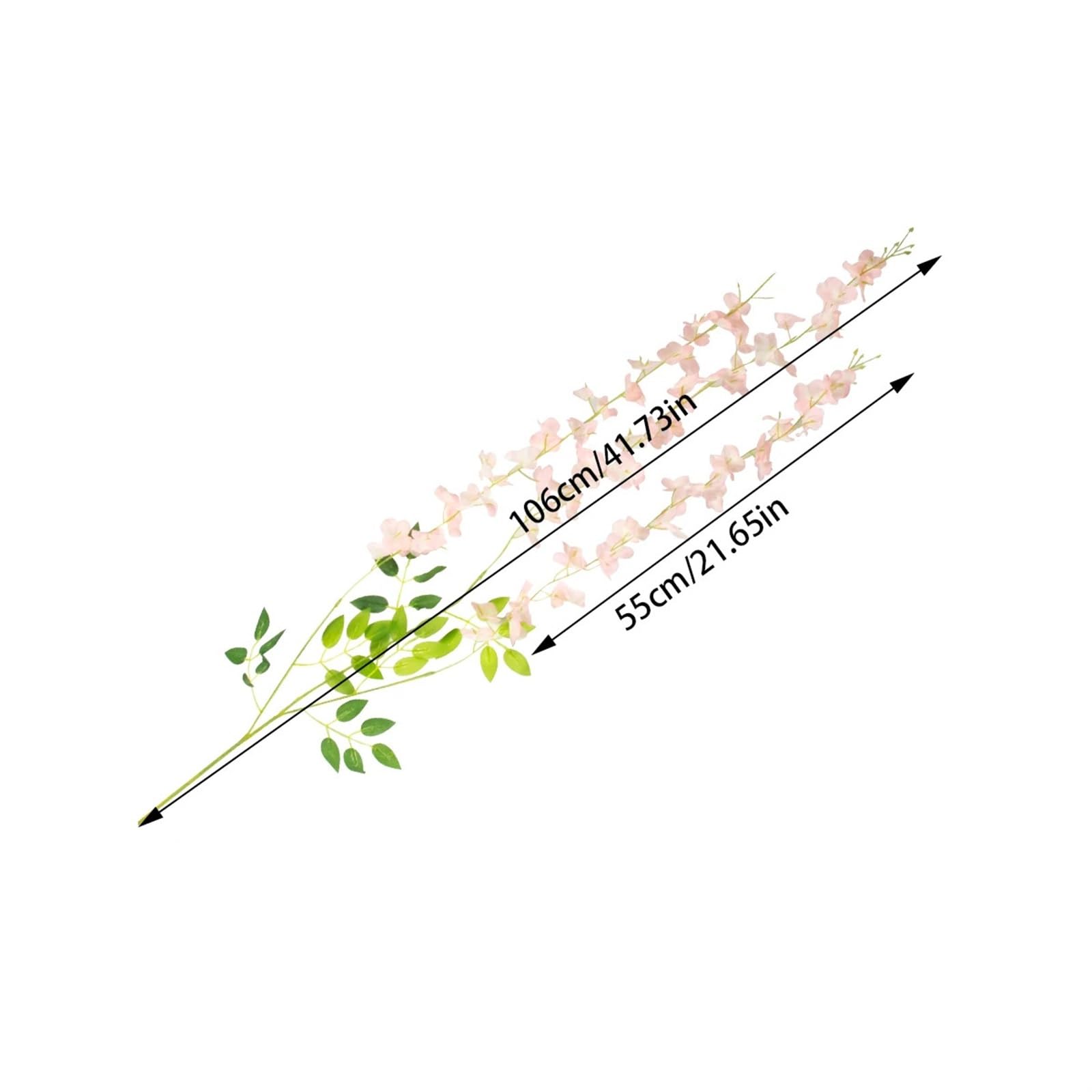 Blumengirlande 12 Stück künstliche Glyzinien-Blumen, Hängegirlande, Hochzeit, Hausgarten, Dekoration, Rebe, Rattan, gefälschte Blumenschnur, Deckenzubehör(Style C)