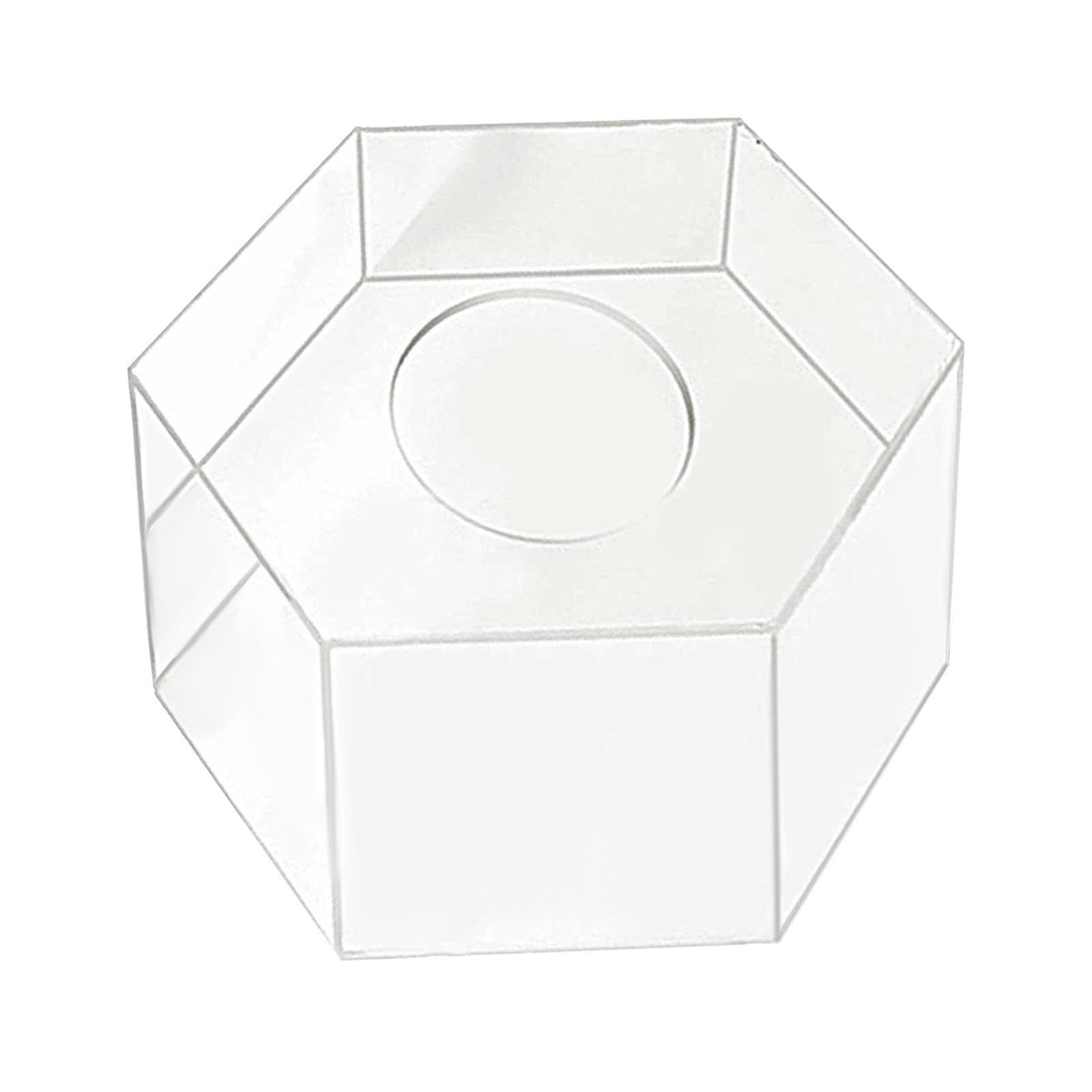 Soporte para pastel transparente Centro de para bodas Soporte para caja de pastel de acrílico Crea una exhibición impresionante para pasteles de, Diámetro 25cm