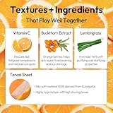 LAPCOS Vita C Sheet Mask, Daily Face Mask with Vitamin C to Renew Skin, Korean Beauty Favorite, 5-Pack - Image 3