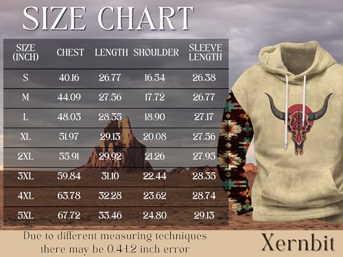 Mens Aztec Hoodie Western Tribal Print Sweatshirt Fall Fashion Long Sleeve Country Pullover Cowboy Graphic Clothing3
