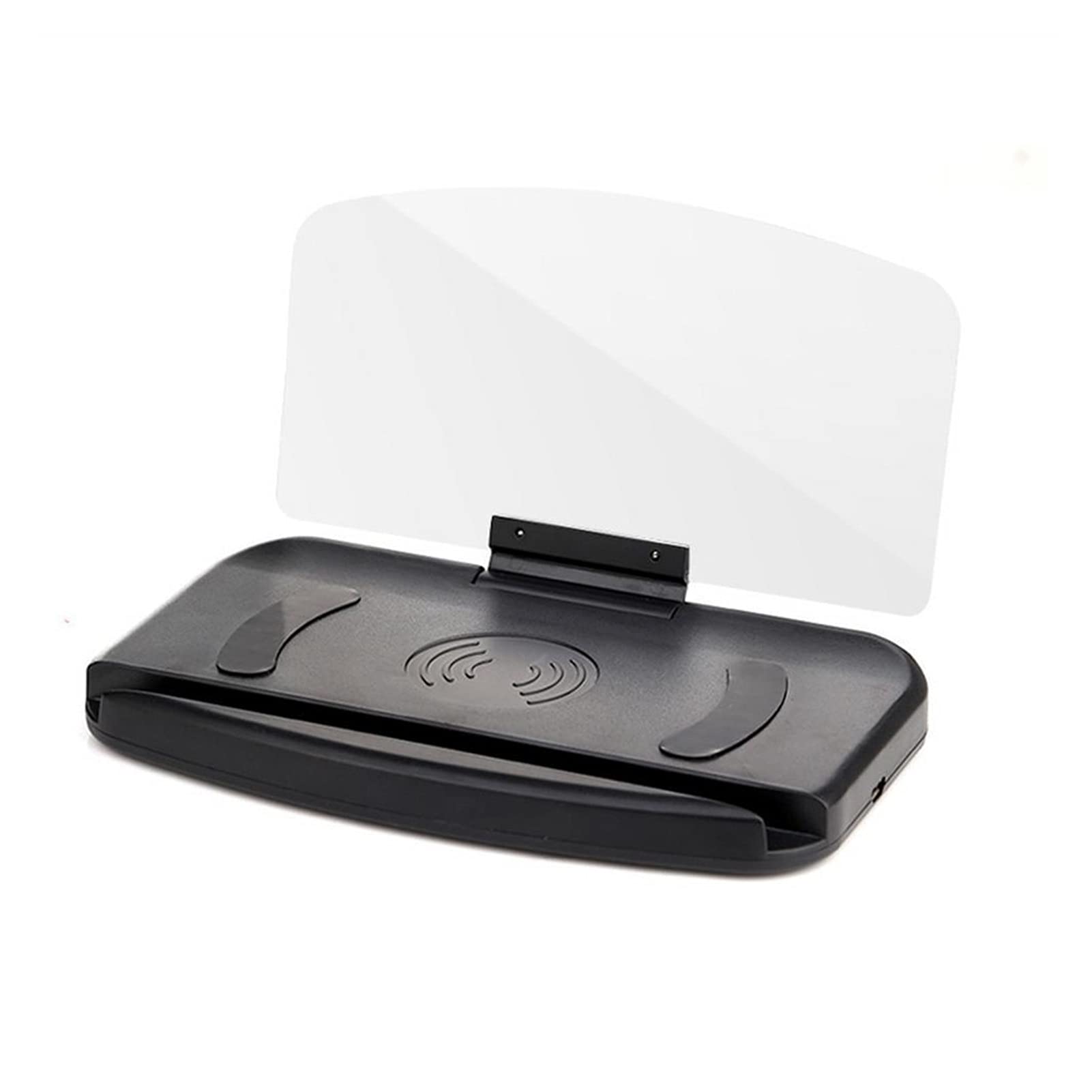 Samochodowy projektor nawigacyjny do telefonu komórkowego HUD HD uchwyt na telefon komórkowy GPS wyświetlacz Head-up ramka podpórka lusterko do makijażu 3 inteligentne (ładowanie bezprzewodowe)
