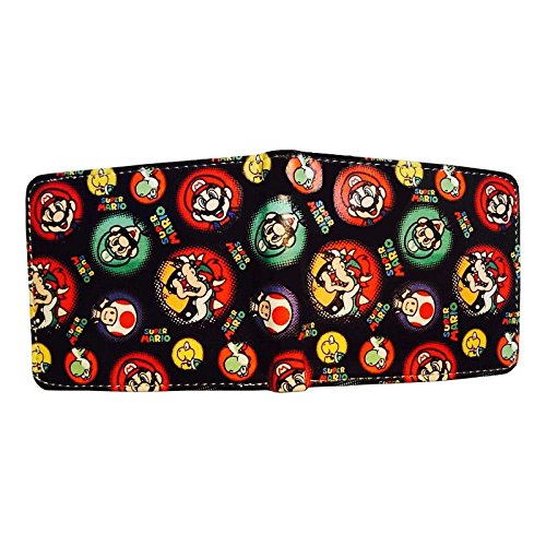 Preisvergleich Produktbild Super Mario Bros. Anime schwarz Wallet
