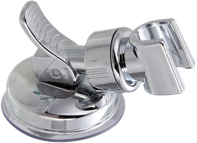 Universal Adjustable Hand Shower Holder Suction Cup Holder Full Plating Shower Rail Holder Bathroom Bracket Stable Rotation