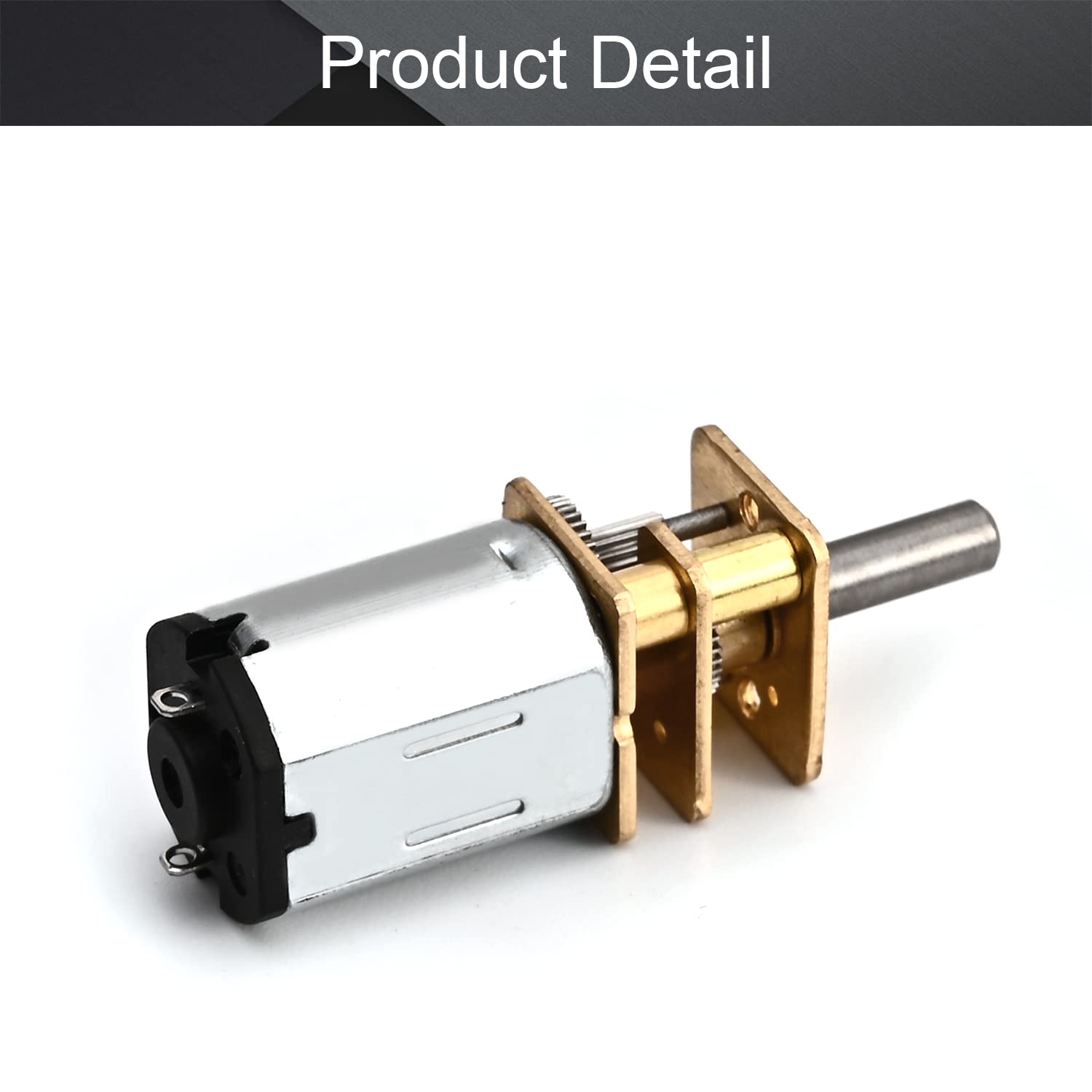 Fielect DC 6V 1000RPM Micro Gear Motor - Small Electric Motor For RC Cars, Robots, DIY Toys