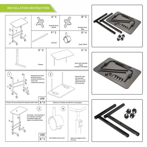 Image of Ardith Multi-Purpose Laptop Desk for Study and Reading with Foldable Non-Slip Legs Reading Table Tray /Laptop Table, Laptop Stands, Laptop Desk,Foldable Study Laptop Table (Height 02)