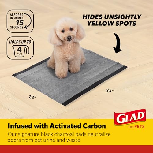 Image of Glad for Pets Activated Carbon Disposable Dog Training Pads, 50 Count, 2-Pk
