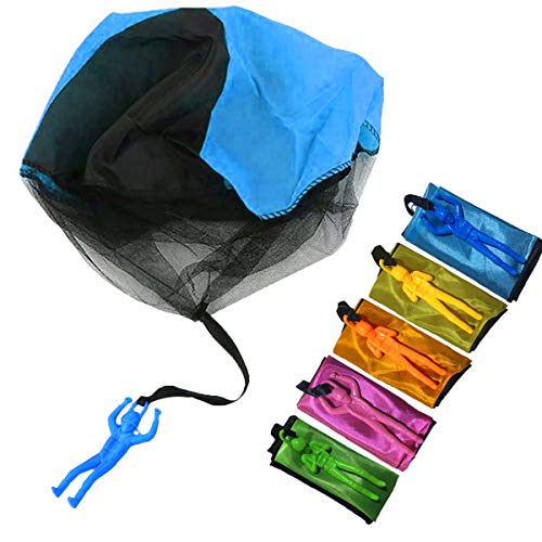 Monyus Parachute Toy 10 PCS Children\'s Flying Toys Tangle Free Throwing Hand Throw Parachute Army Man Toss It Up and Watching Landing Outdoor Toys for Kids Gifts