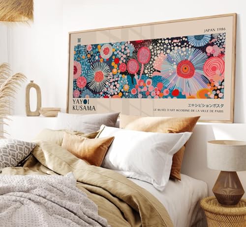 Impression sur toile florale Kusama avec châssis de qualité - 2