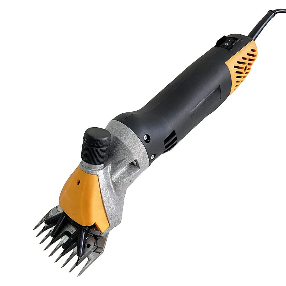 Cesoie per Pecore da 380 W Tosatrice elettrica Portatile a 6 velocità per toelettatura Professionale per impieghi gravosi Tri (Lama Dritta A 9 Denti)