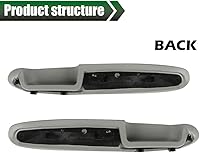 Vista 2 de GRAND ORANGE 2 piezas de reposabrazos de puerta para conductor y pasajero compatibles con reemplazo de reposabrazos de camioneta Cadillac Chevy GMC