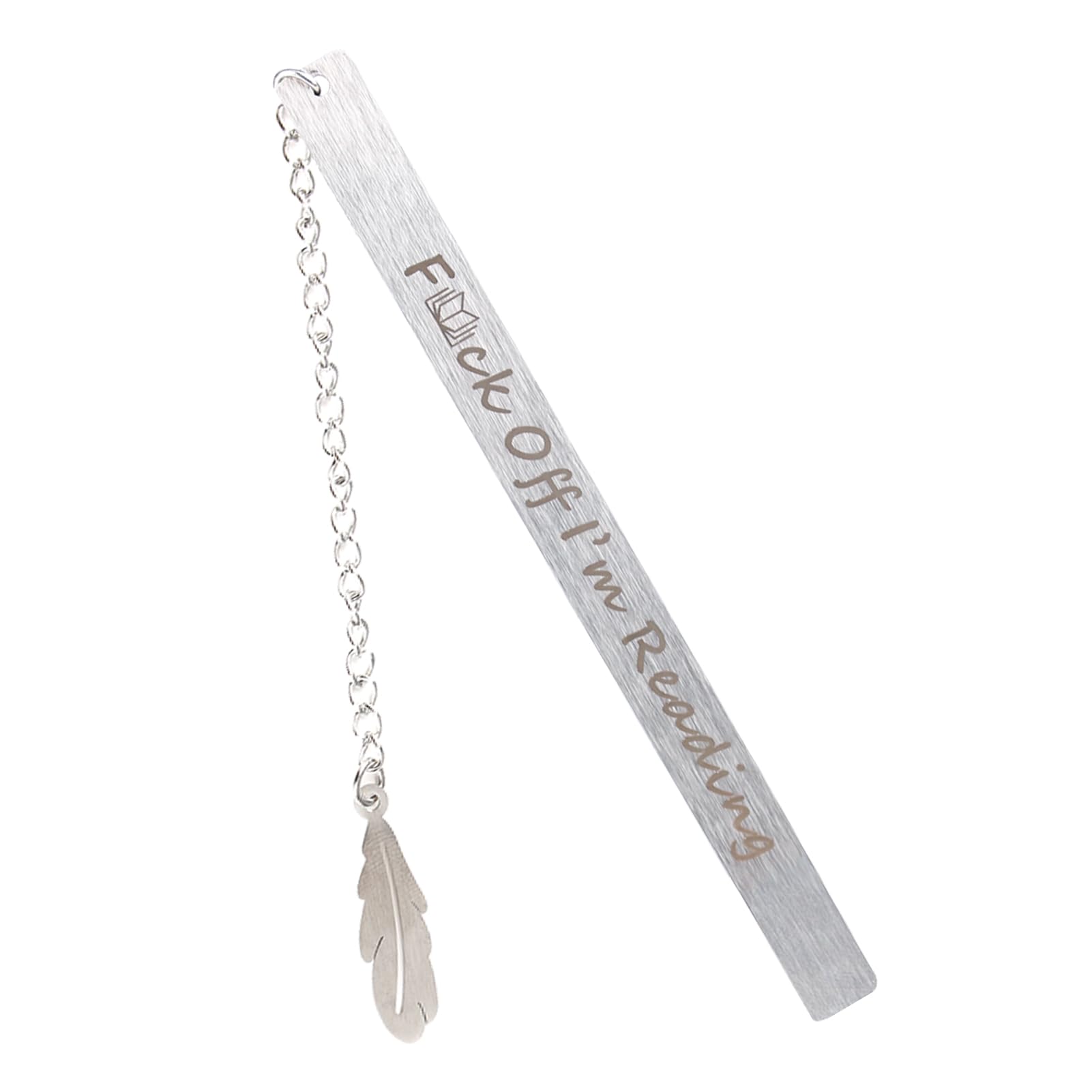 Funny Bookmark for Adults, Marvel Book Mark Smut Bookmarks for Men Women, Graduation Gift Stainless Steel Book Accessories, Mand Book Mark with Pendant Ideal for Novels, Textbooks, Journals