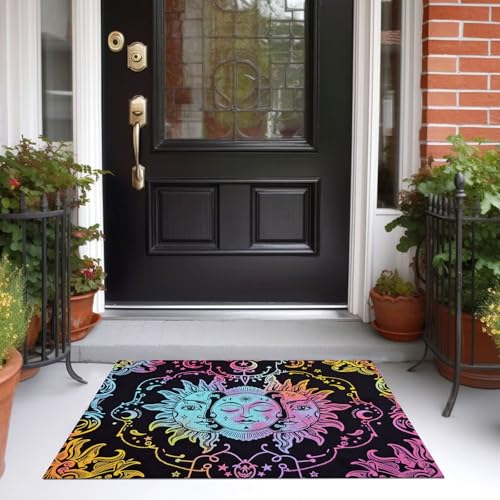 Tapis soleil et lune lavable anti-glisse pour sécuriser la salle à manger