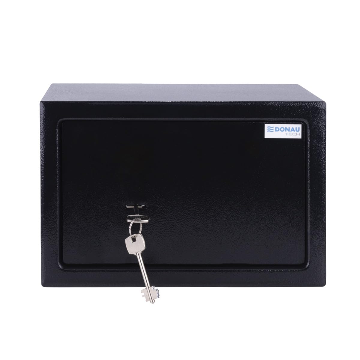 Caja fuerte para muebles DONAU TECH 8,5 L / 31 x 20 x 20 cm/manual para muebles/Caja fuerte para suelo o pared, incluye 2 llaves/Color negro