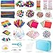 Sundaymot Arts and Crafts Supplies for Kids, 2000+Pcs DIY Craft Kits, Ages 6-10, Unisex, Multicolor, Modern, Includes Oxford Cloth Bag, Safetu Scissors