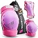 SKATEWIZ ginocchiere bambini - Taglia S in Rosa Viola - protezioni skateboard bambini pattini bambina - protezioni skateboard - ginocchiere skateboard - gomitiere skate