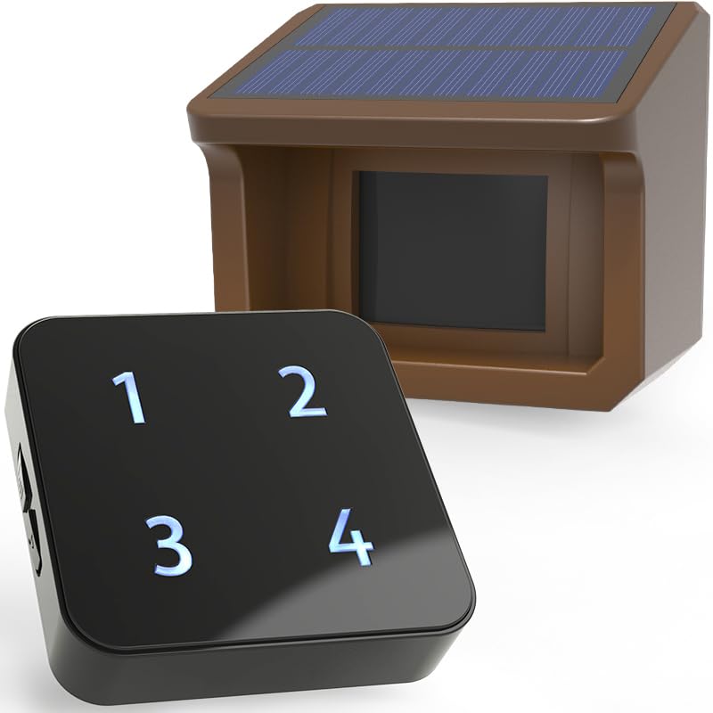 Alarme d'allée solaire sans fil, 800 mètres, capteur de mouvement et détecteur résistant aux intempéries, système d'alerte de sécurité à monter soi-même, Professionnel, Ensemble d'outils(KIT1)