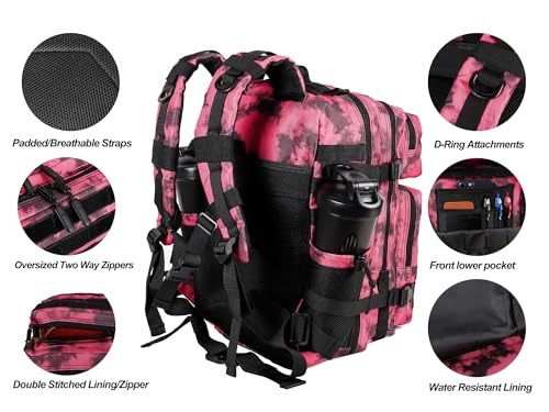 Image of LHI Tactical Military Backpack for Men and Women 25L /35L Army Assault Pack Bag Small Rucksack with Bottle Holder