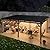 12x20FT Wall Mounted Gazebo Ceder Wood Lean to Gazebo with Sloping Roof Outdoor Hardtop Pergola Awnings with Galvanized Steel Roof for Patio, Deck, Backyard
