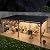 12x20FT Wall Mounted Gazebo Ceder Wood Lean to Gazebo with Sloping Roof Outdoor Hardtop Pergola Awnings with Galvanized Steel Roof for Patio, Deck, Backyard