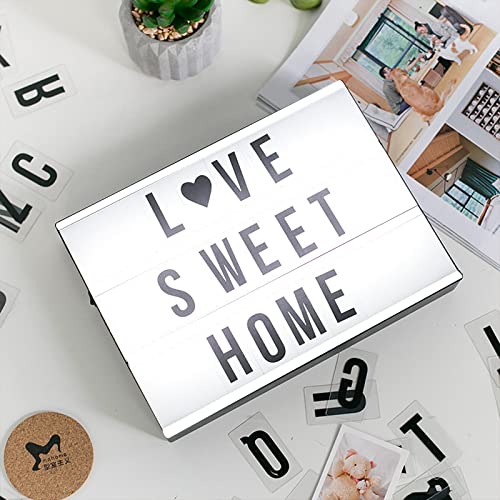 Personalized Light Box with Warm White LEDs and Symbols