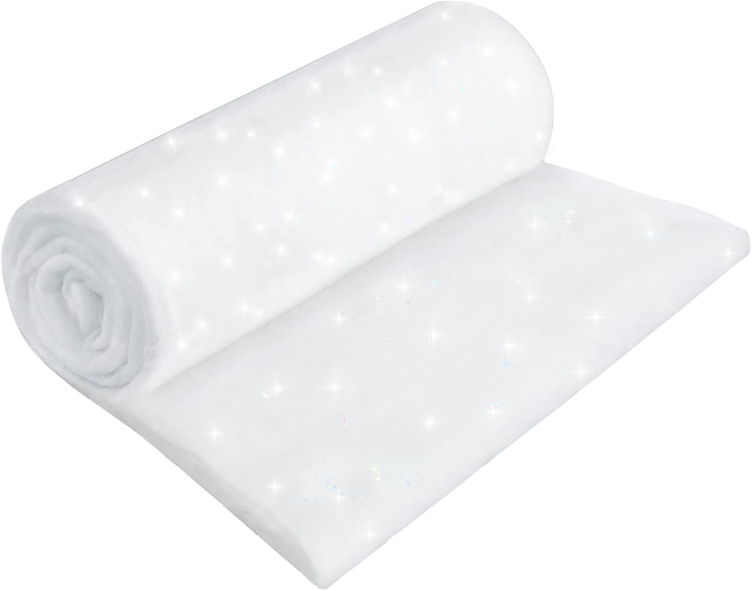 Christmas Glitter Snow Blanket, Fake Snow blanket Roll