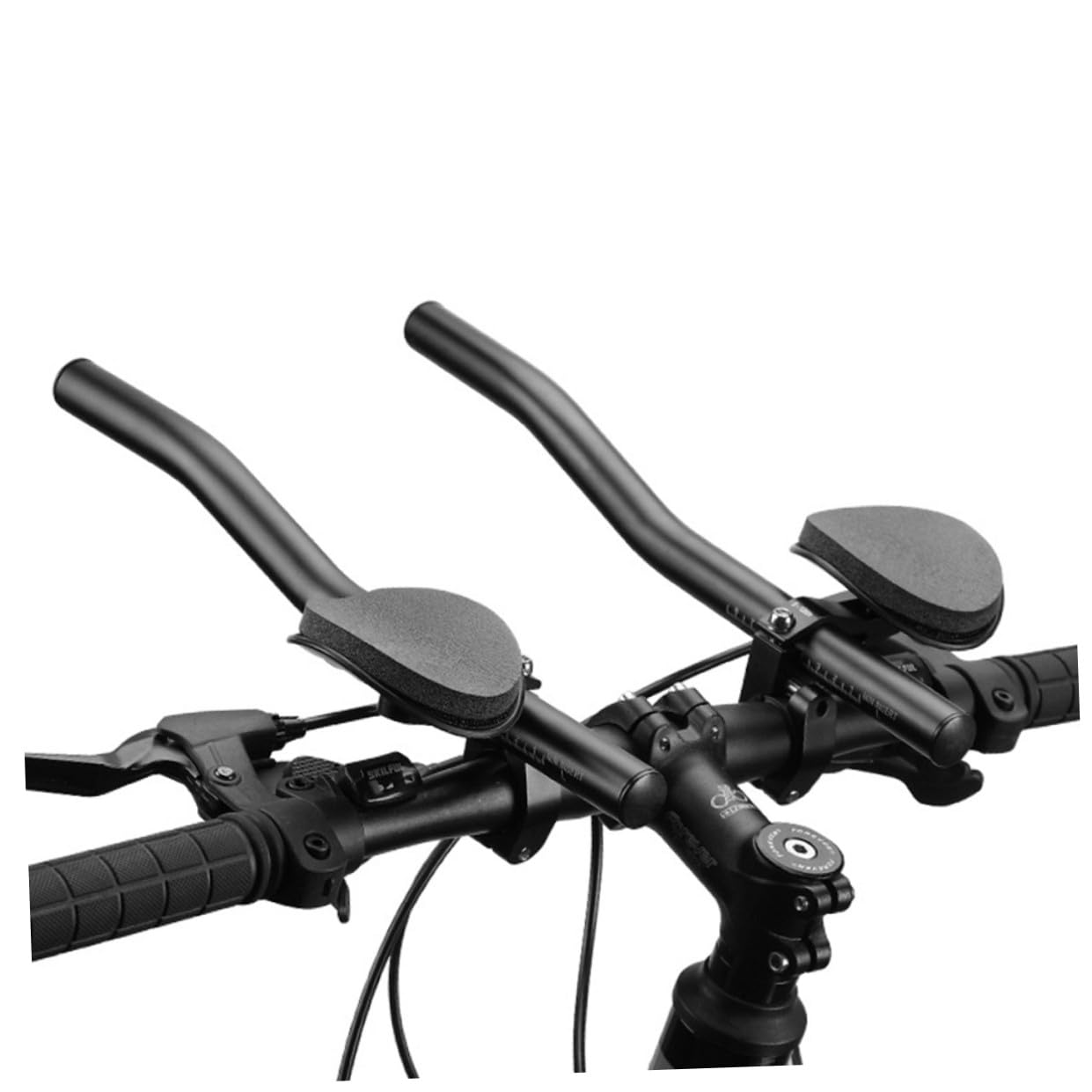 Manubrio Bici Corsa in Alluminio Aerodinamico con Supporto Ergonomico per Ciclismo Lunga Distanza Accessorio Resistente e Confortevole per Bici da Strada