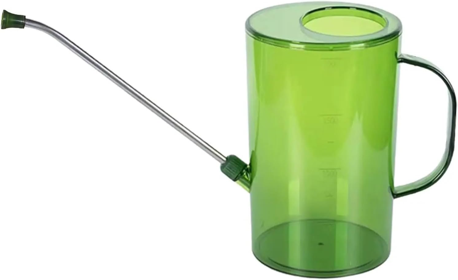 2L じょうろ実用的な花ガーデニングツール花盆栽のための長い注ぎ口(Green)