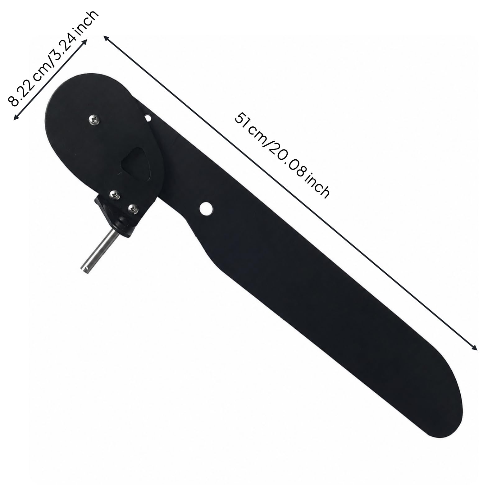 MERIGLARE Timón Control para Kayak con Soporte Final Reducido y Reforzada Acero Pieza Práctica Nylon para una Navegación Más Cómoda Acuado para en Río y Playa