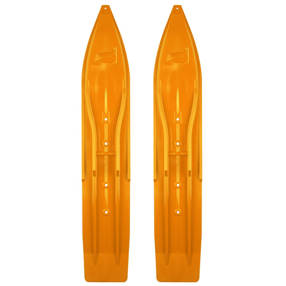 Pair of Orange Crush Slydog Powder Hound 8
