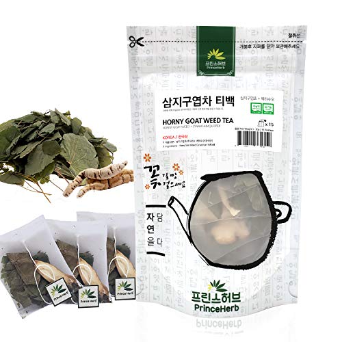 [Medicinal Korean Herb Tea] 100% Natural Horny Goat Weed (Barrenwort/Epipmedium) Tea (Horny Goat Weed & Cynanchum Wlfordii) / ì‚¼ì§€êµ¬ì—½ í‹°ë°± ì°¨ 20g (15 teabags)