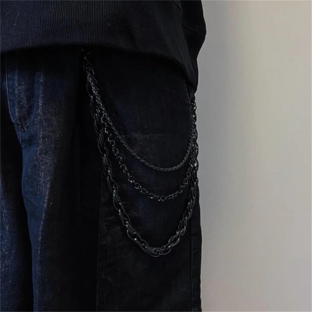 Rock Punk - Cadena de cintura para pantalones, llavero multifuncional, uso diario, accesorios de hip hop, para hombres y mujeres, estilo callejero, accesorios de moda, regalos de joyería — view 5