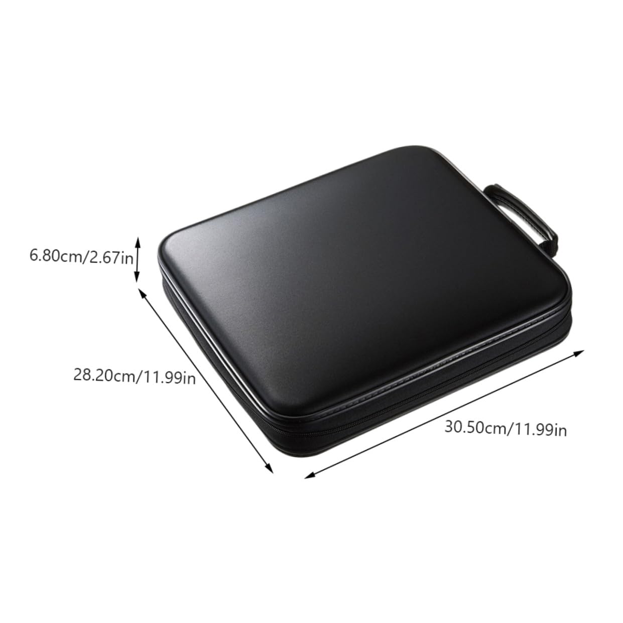 Healeved Custodia Porta CD Rigida in PP Rivestimento Interno, Organizer per 160 Dischi Dvd, Maniglia Portatile per Trasporto Facile, Protezione da Graffi e Urti, per Archiviazione